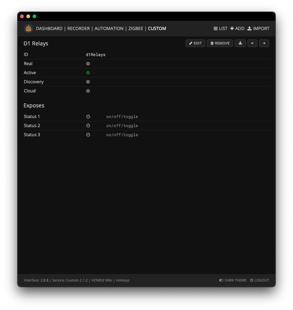 Внешний вид устройства D1 Relays